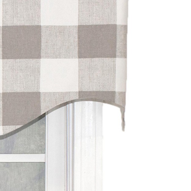 Rod Pocket Valance 50 quot X 17 quot Taupe By Rlf Home