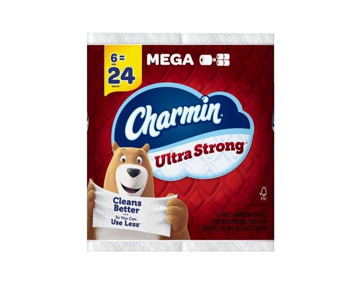 Charmin Ultra Strong Toilet Paper， 6 Mega Rolls - 80369913