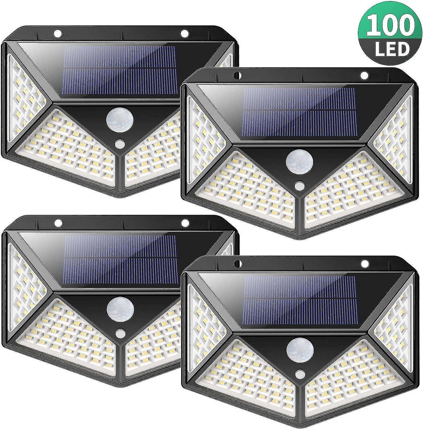 Outdoor Solar Lamp 100 Led Outdoor Solar Lighting Motion Detector， Solar Light With 3 Lighting Modes