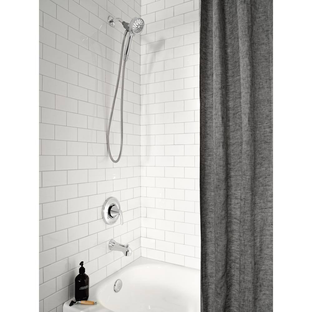 MOEN Darcy with Magnetix Single-Handle 6-Spray 3.75 in. Tub and Shower Faucet in Chrome (Valve Included) 82560