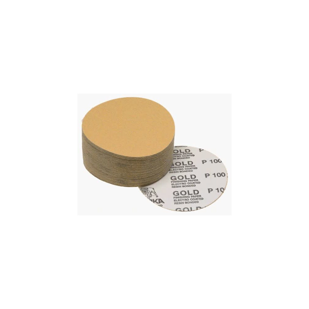 5 In. 150 Grit Autobox No-Hole Adhesive Sanding Disc ; 100/Box