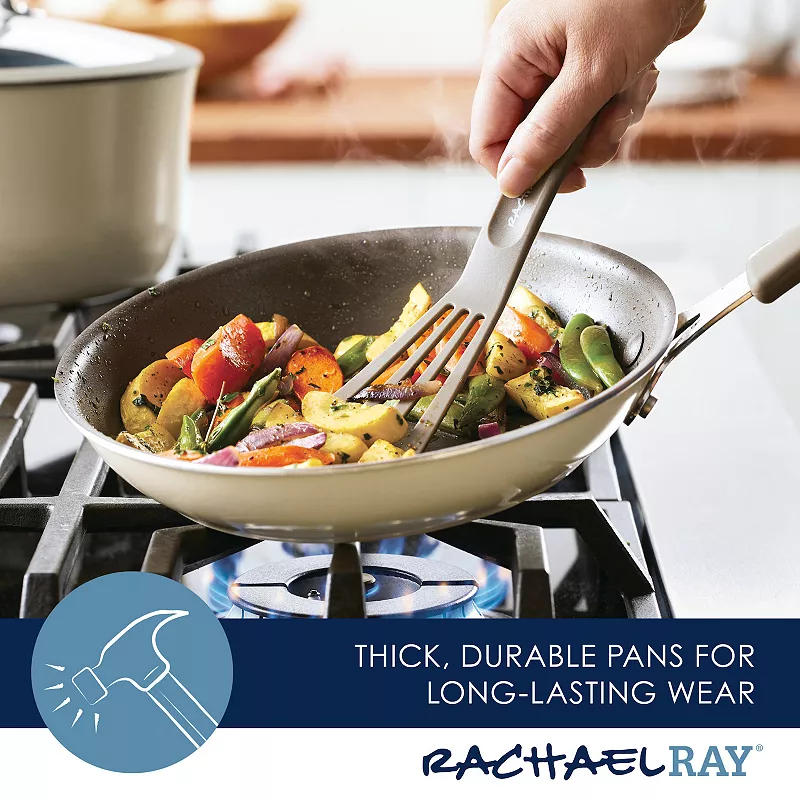 Rachael Ray Cook + Create 11-pc. Aluminum Nonstick Cookware Set