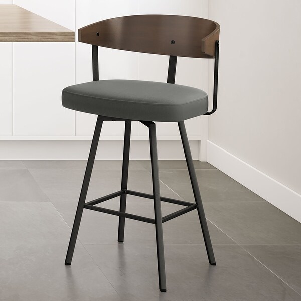 Amisco Quinton Swivel Counter and Bar Stool