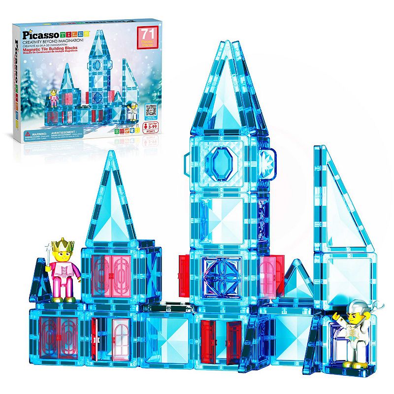 71 Piece Mini Diamond Winter Ice Theme Magnetic Building Block Set