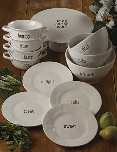 It's Just Words Set/4 Soup/Pasta Bowl， 9.25 x 2asst