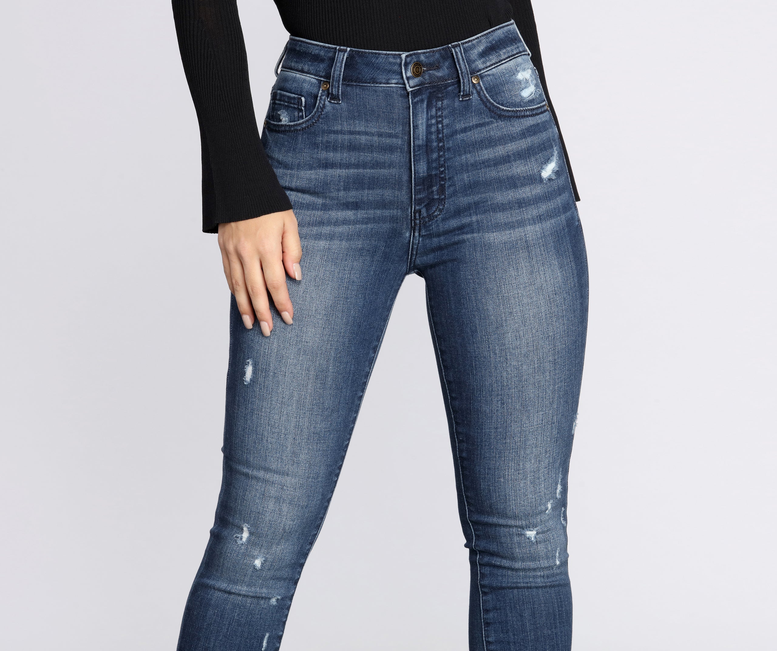 Bella High Rise Skinny Ankle Jeans