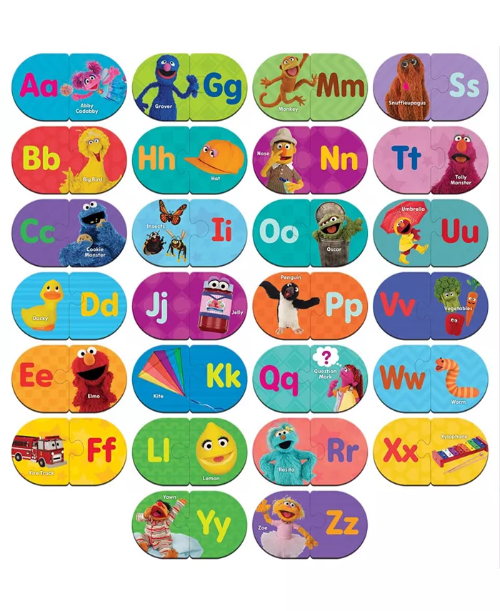 MasterPieces Puzzles Sesame Street Alphabet Matching Kids and Family Puzzle Game