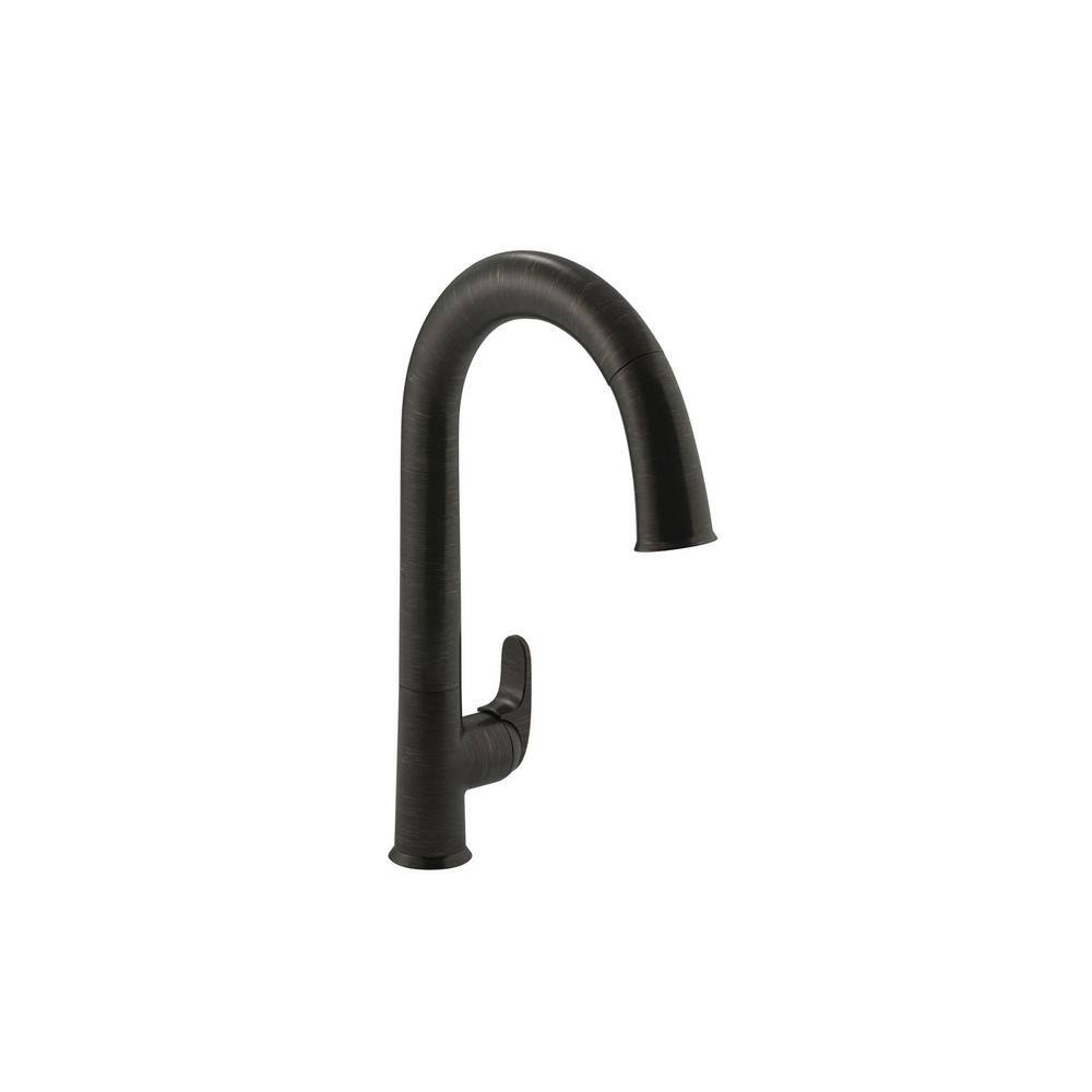 KOHLER Sensate Single-Handle Pull-Down Sprayer Kitchen Faucet with Konnect in Oil-Rubbed Bronze K-72218-WB-2BZ