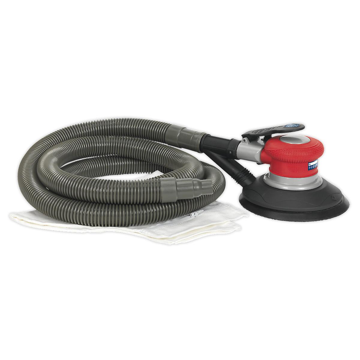 Sealey Gsa06 Air Palm Random Orbital Sander ?150Mm Dust-Free Self-Contained