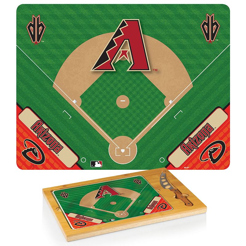 Picnic Time Arizona Diamondbacks Icon Rectangular Cutting Board Gift Set