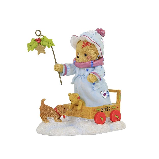 Cherished Teddies Gabrielle Annual Figurine 2022 One Figurine 4 25 Inches Holly Puppy Dated 135572 Resin Multicolored