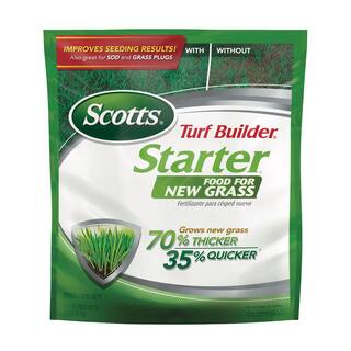 Scotts Turf Builder 3 lbs. 1000 sq. ft. Starter Fertilizer for New Grass Use When Planting Seed 21701