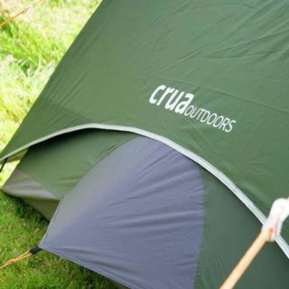 Crua Outdoors Reflective Flysheet for Duo 2-person Tent， Portable， Water and Heat Resistant， Double-Sided， Silver-Green