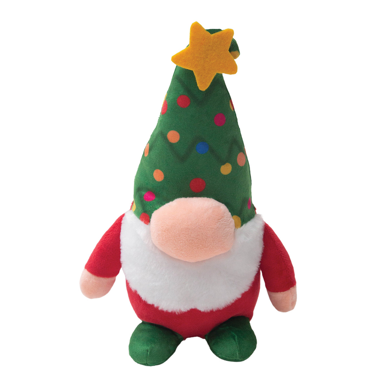 Snugarooz Holmes the Gnome Plush Dog Toy 10