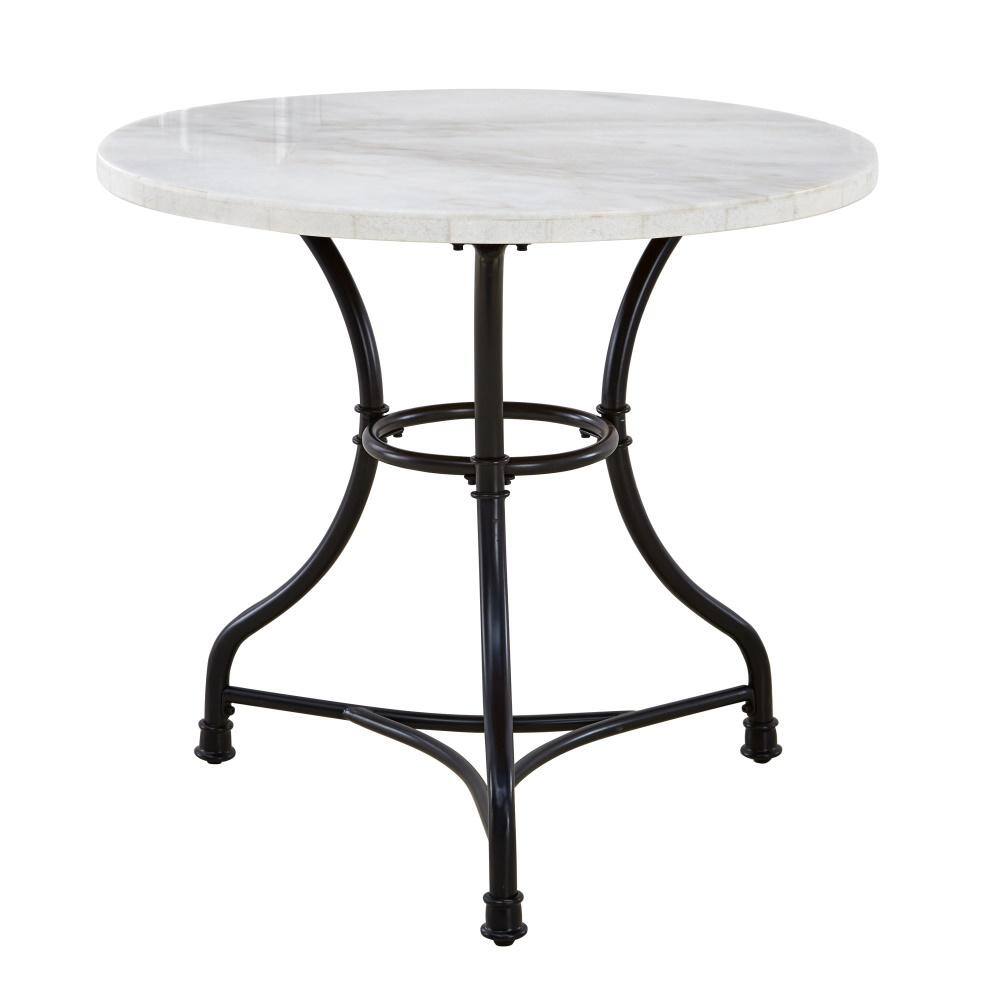 Steve Silver Claire White Marble Cafe Table CR340T