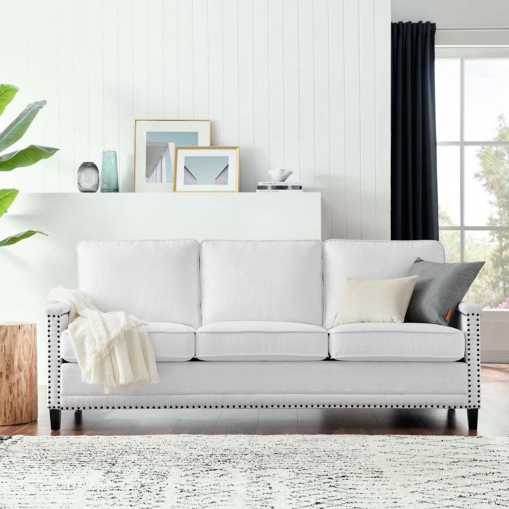 Ashton Upholstered Fabric Sofa   Transitional   Sofas   by Modway  Houzz