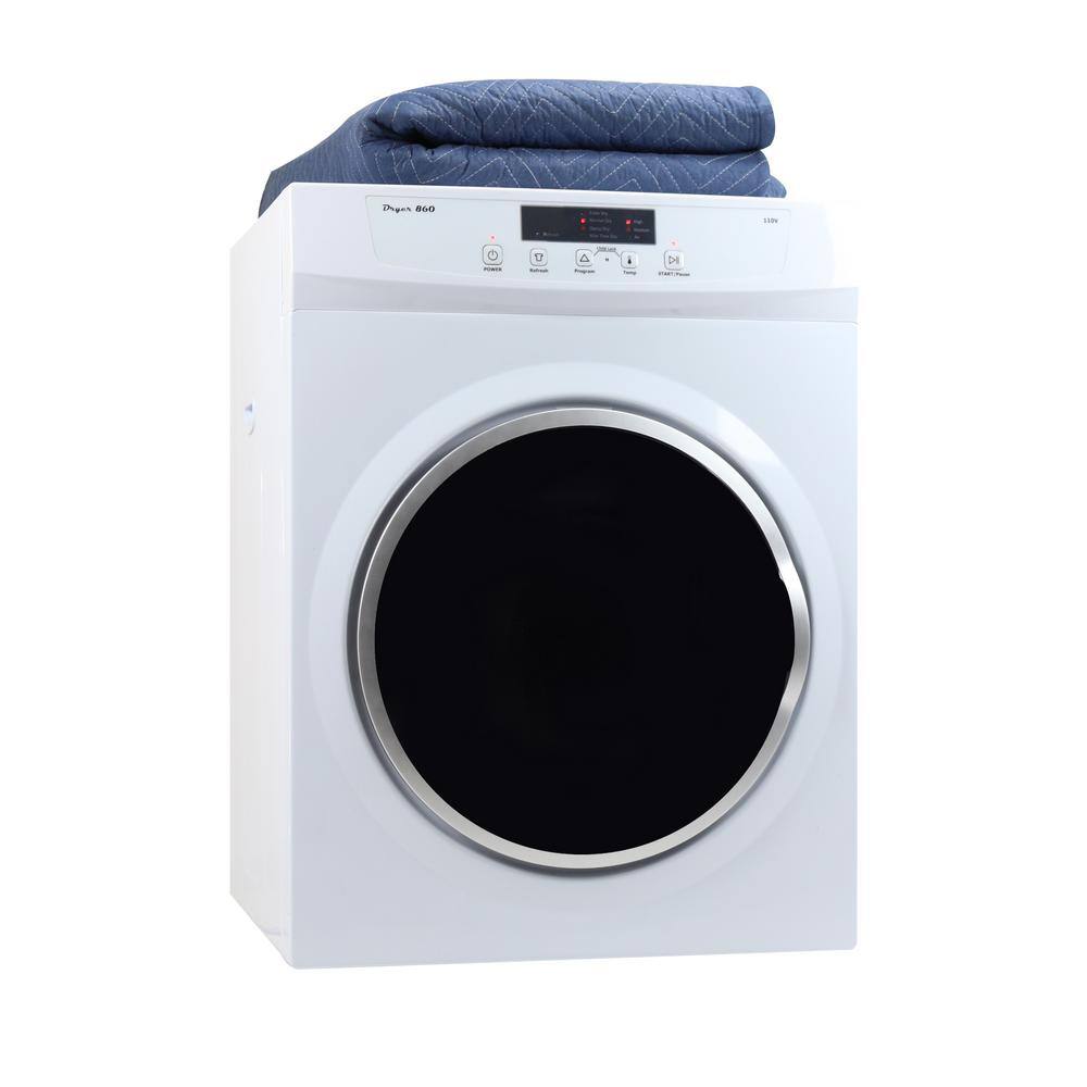 EQUATOR ADVANCED Appliances 3.5 cu.ft. 110V SensorRefresh Compact Vented Dryer White DD 860