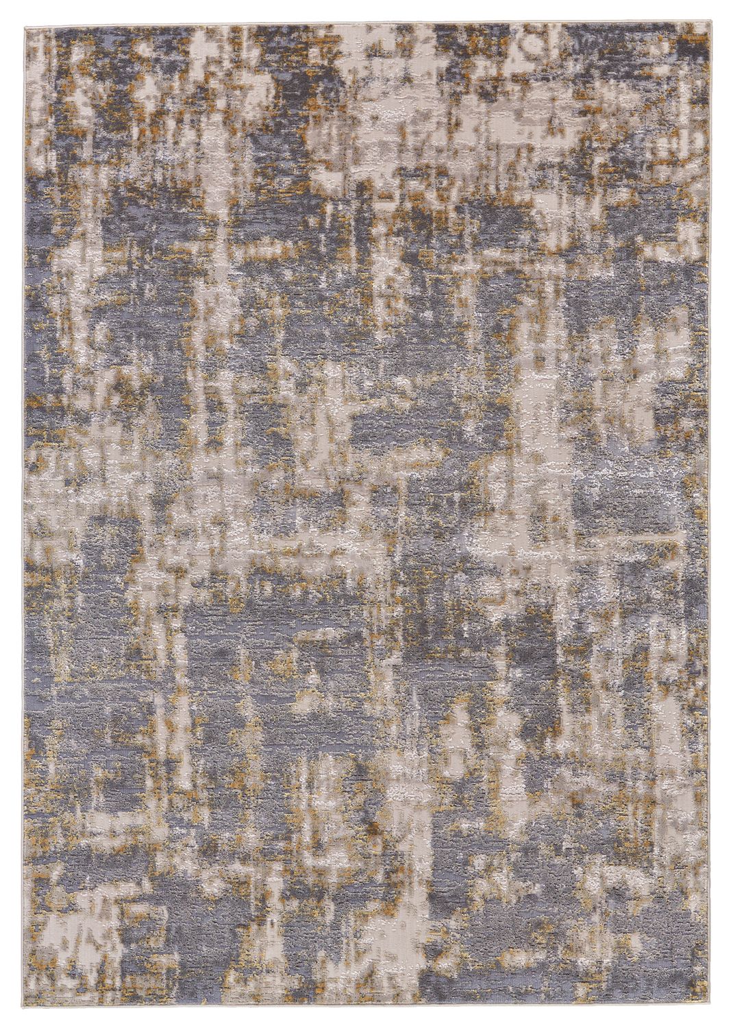 Vanhorn Gray and Gold Rug by BD Fine