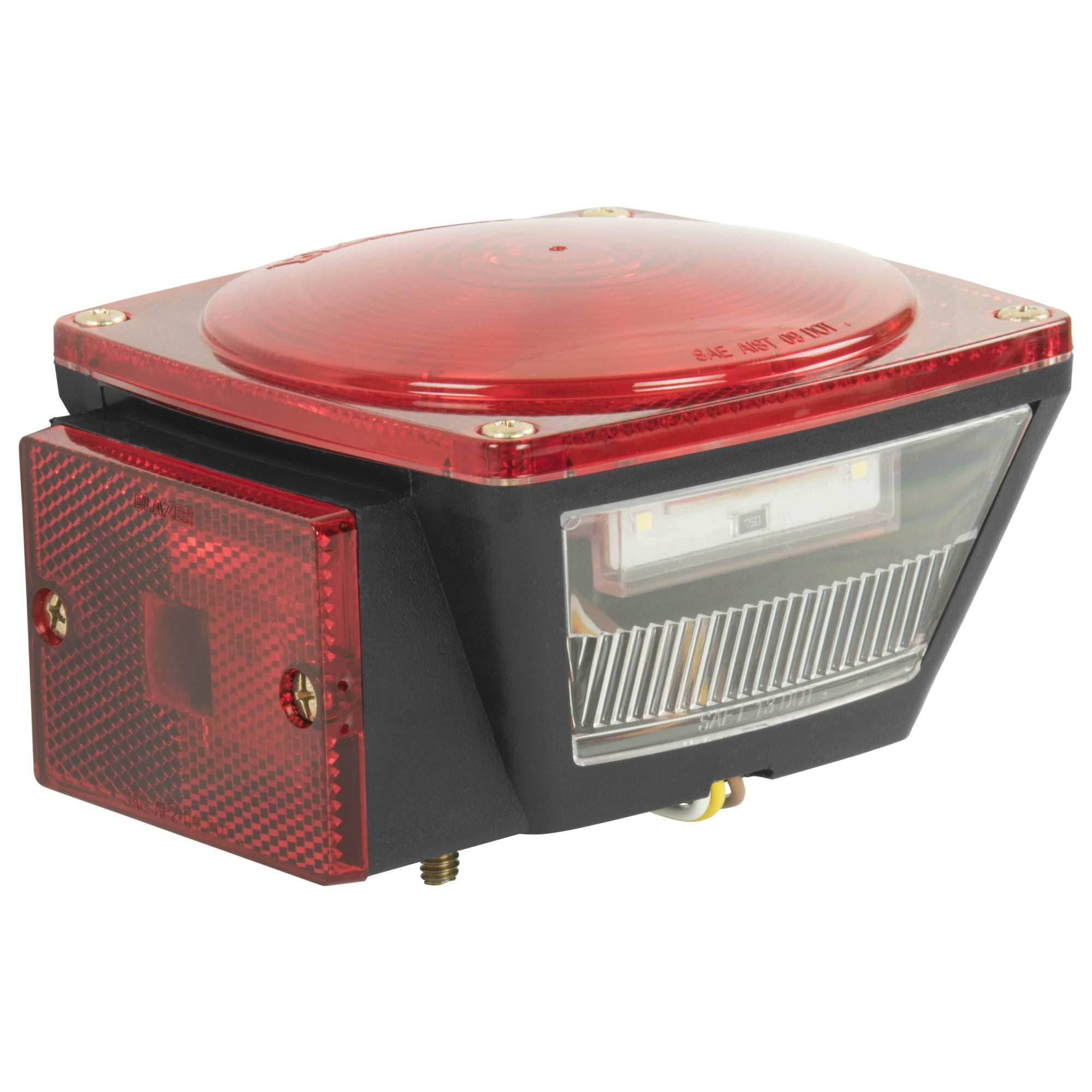 Blazer International LED Power 1 Square Trailer Light Kit， C8393PTM