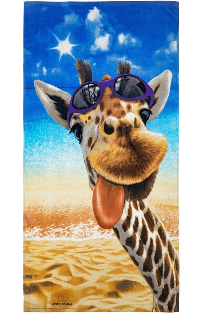 Giraffe Super Soft Plush Cotton Beach Bath Pool Towel