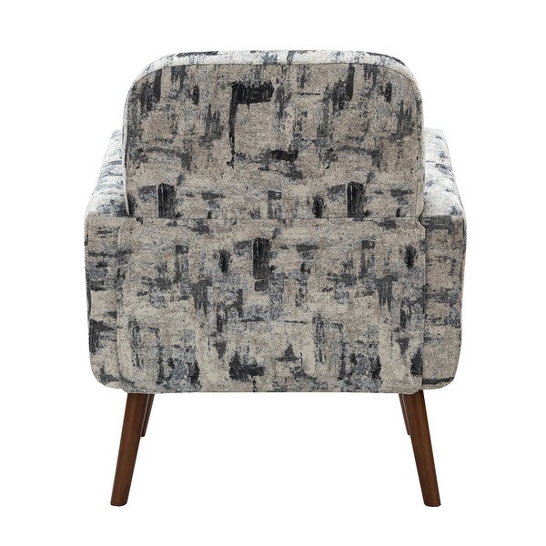 Aeetes Modern Upholstered Armchair with Solid Wood Legs by HULALA HOME