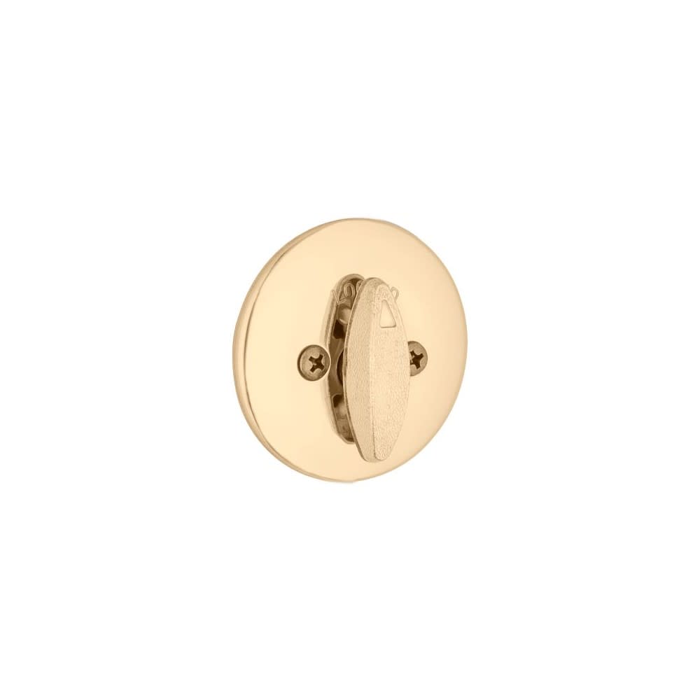 Kwikset SmartKey Door Deadbolt Polished Brass Single Cylinder ;