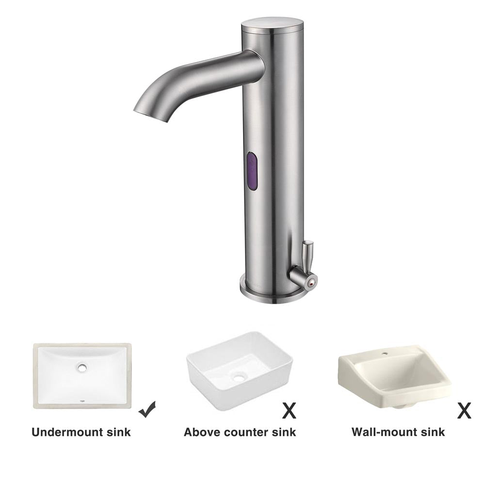 Aquaterior Touchless Lavatory Sink Faucet Hot & Cold 10