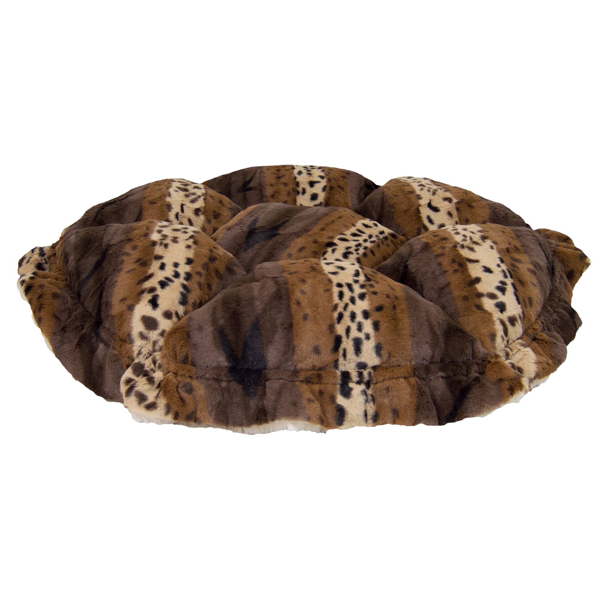 Bessie  Barnie Ultra Plush Deluxe Wild Kingdom Natural Beauty Pet Cuddle Pod Cat Bed， 30