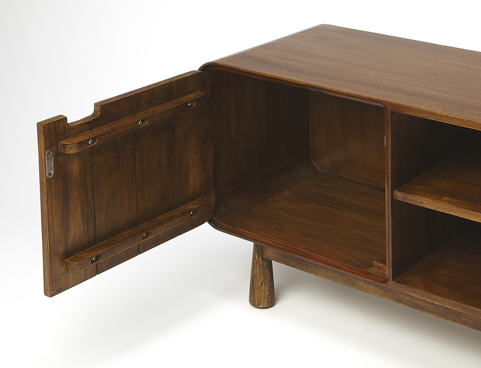 Drayton Modern Wood Entertainment Console  5328140   Midcentury   Entertainment Centers And Tv Stands   by HedgeApple  Houzz