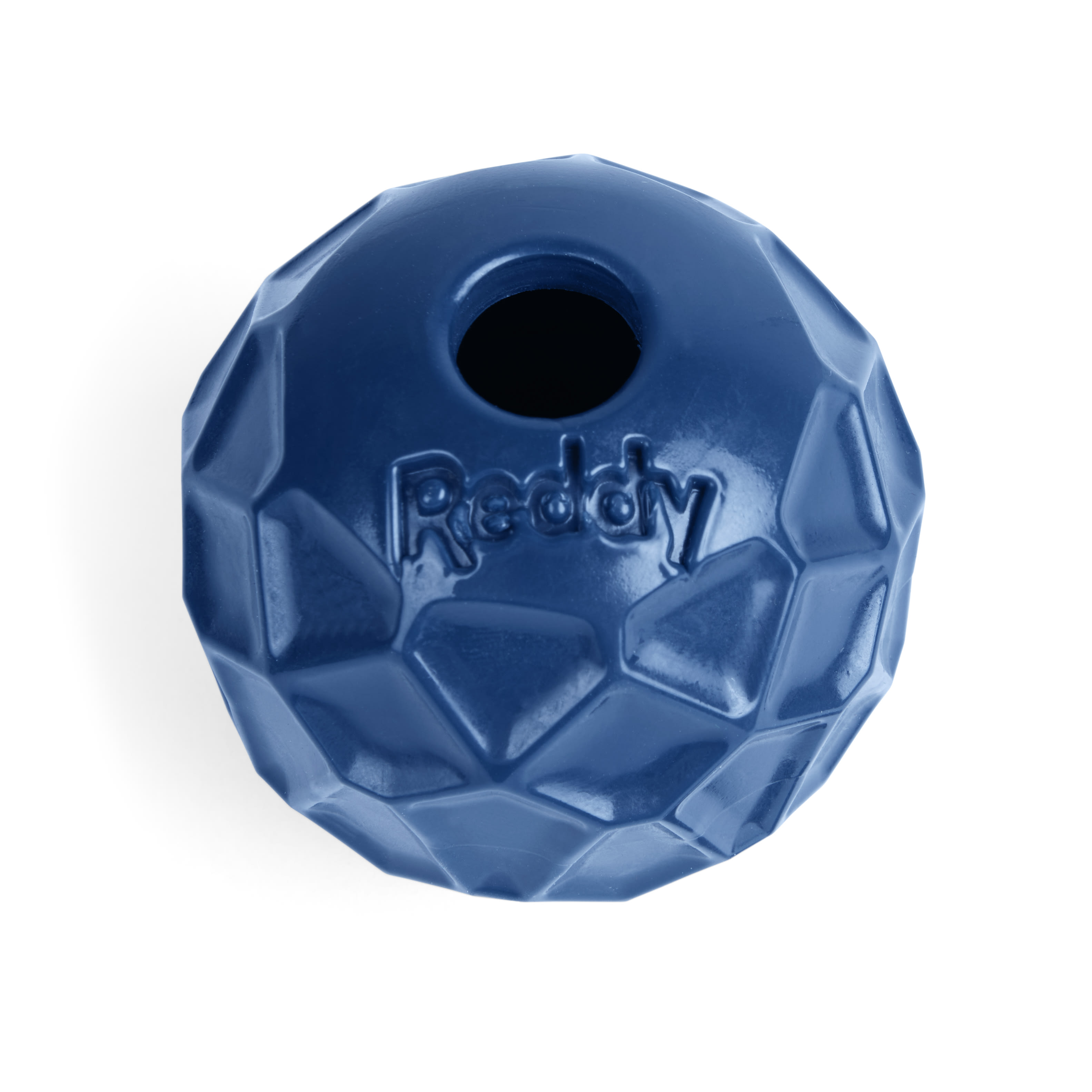 REDDY Blue Geo Ball Dog Toy， Small