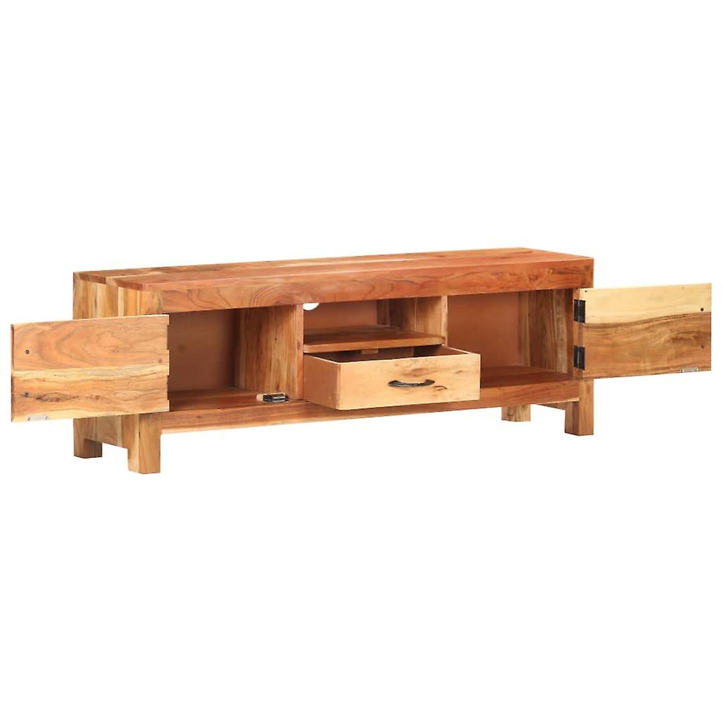 Tv Cabinet 116x30x40 Cm Solid Acacia Wood