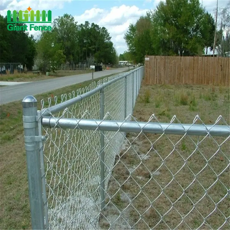 Factory Supply Sustainable 6ft Used Woven Galvanized 50*50mm Chain Link Fence