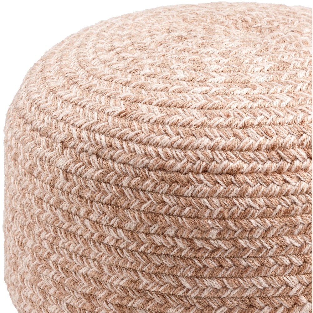 Artistic Weavers Entwined Modern   Contemporary Solid Color Pouf