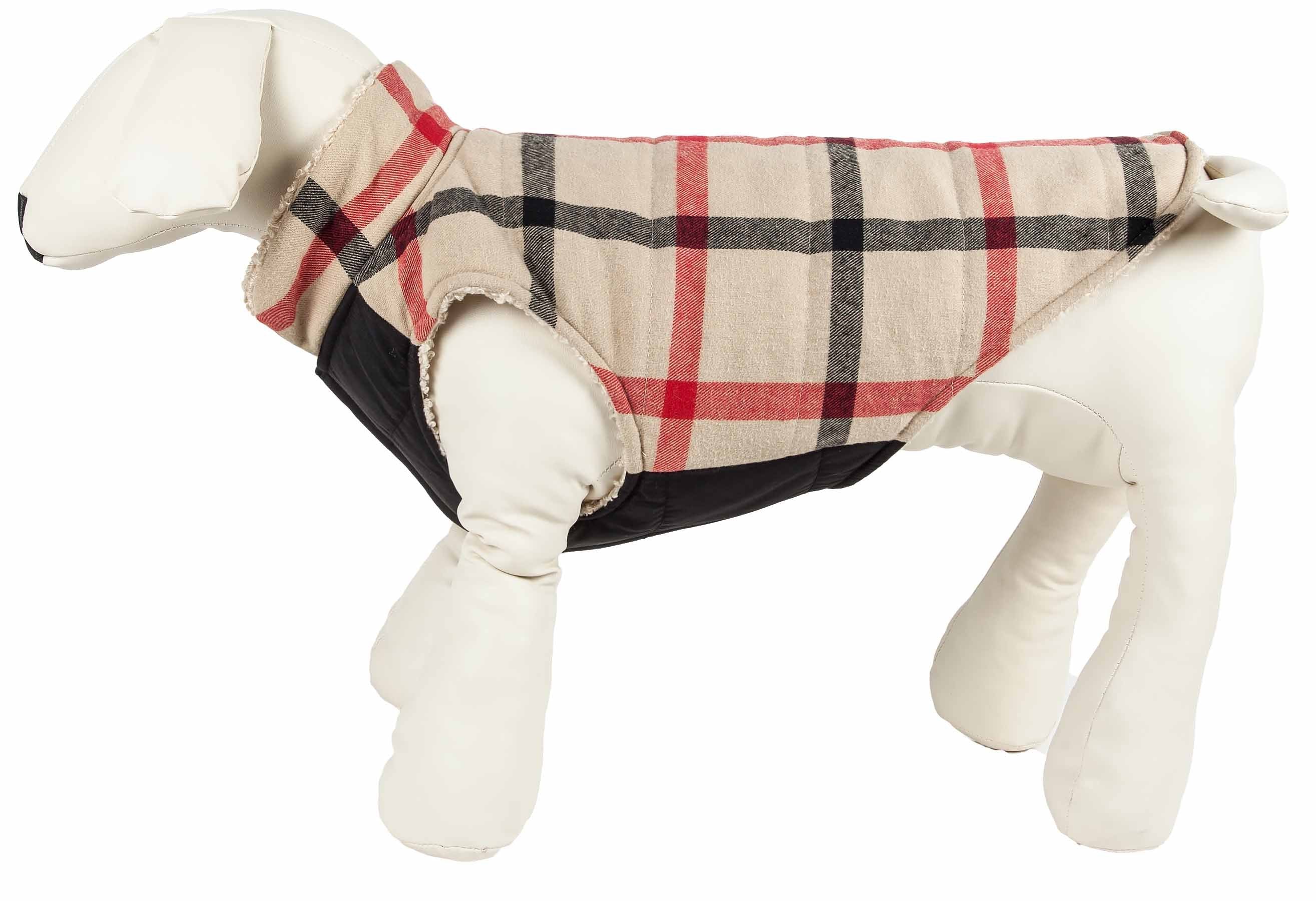 Pet Life ® 'Allegiance' Classical Insulated Plaid Fashion Dog Jacket