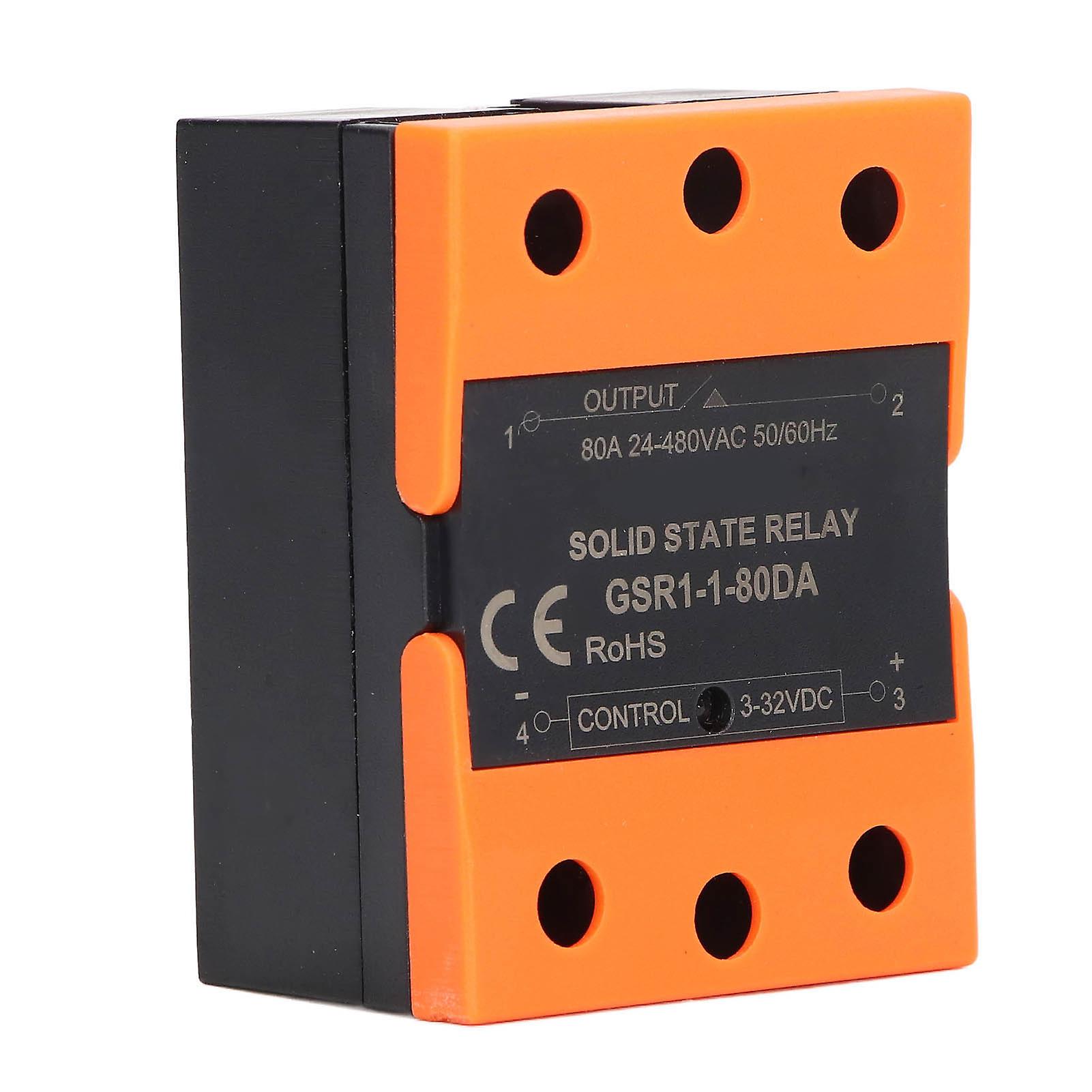 Solid State Relay SSR Input DC 3‑32V to Output AC 24‑480V for Home