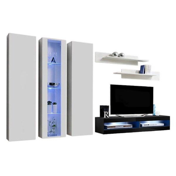 Fly C4 34TV Wall Mounted Floating Modern Entertainment Center