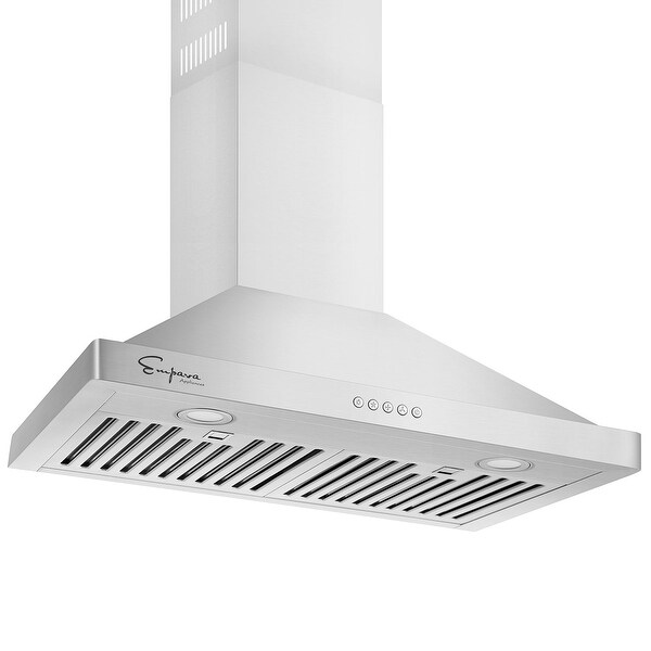 30 in. 400 CFM Wall Mount Range Hood - Ducted Exhaust Kitchen Vent - 30