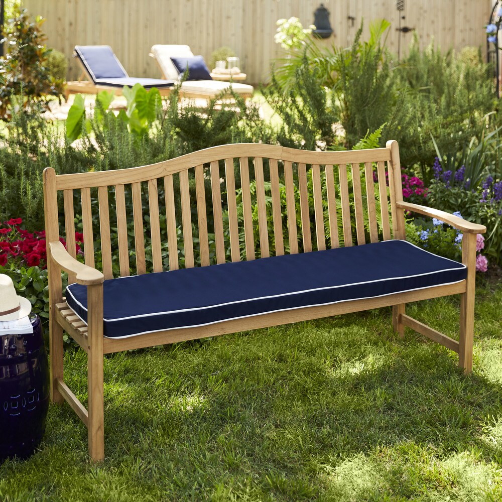 Cottage Sunbrella Fabric Bench Cushion for Cottage Teak Bench