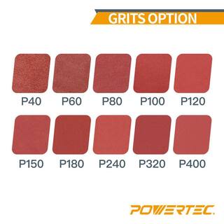 POWERTEC 4 in. x 24 in. 120-Grit Aluminum Oxide Sanding Belt Sandpaper for Belt Sander (10-Pack) 110010