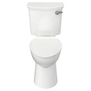 American Standard Yorkville VorMax 2-Piece 1.28 GPF Single Flush Right Height Elongated Toilet with Right Hand Trip Lever in White 209AA138.020