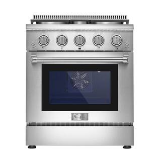 Empava Pro-Style Freestanding 30 in. 4.2 cu.ft. Single Oven Gas Range with 4 Sealed Burners in Stainless Steel EMP-30GR03