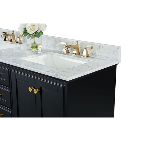 Audrey Black Onyx 60-Inch Vanity Console with Mirror