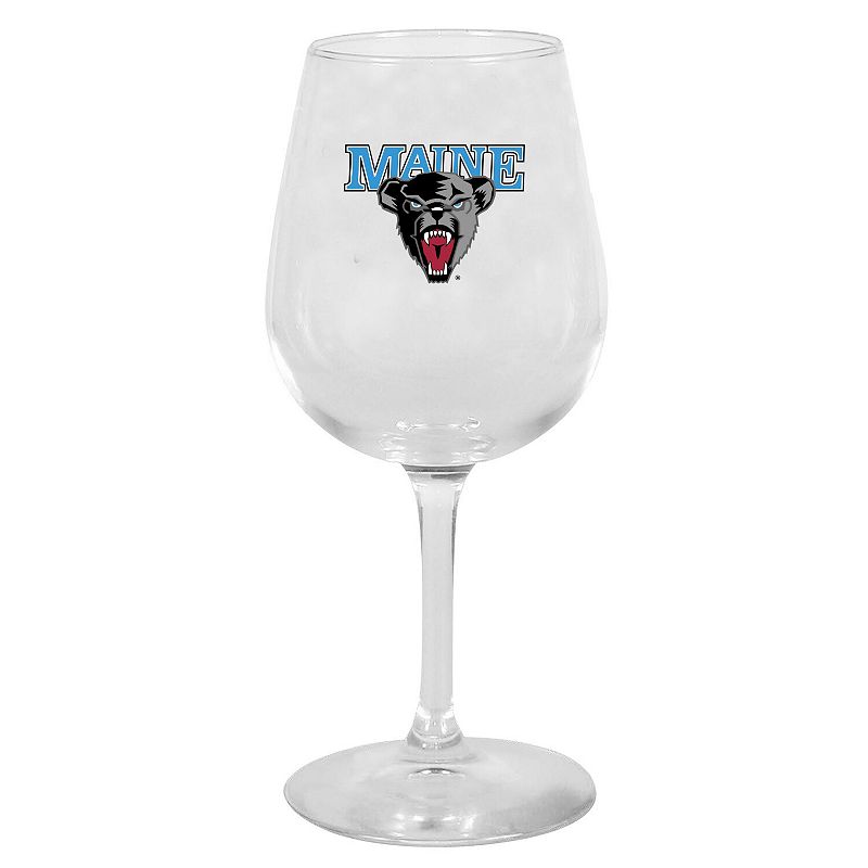 Maine Black Bears 12oz. Stemmed Wine Glass