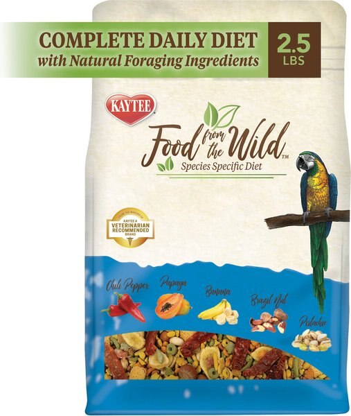 Kaytee Food from the Wild Macaw Bird Food， 2.5-lb bag