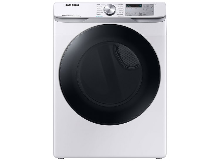  7.5 Cu. Ft. White Smart Gas Dryer With Steam Sanitize+