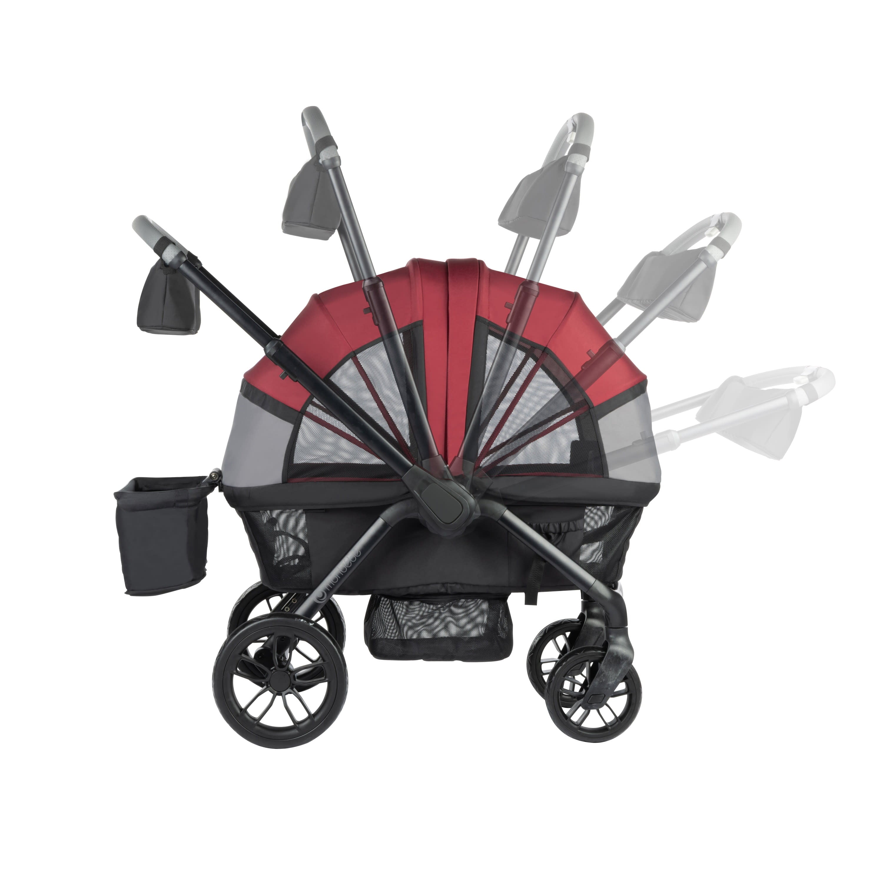 Monbébé Everyday Outings Wagon Stroller, Cardinal Red