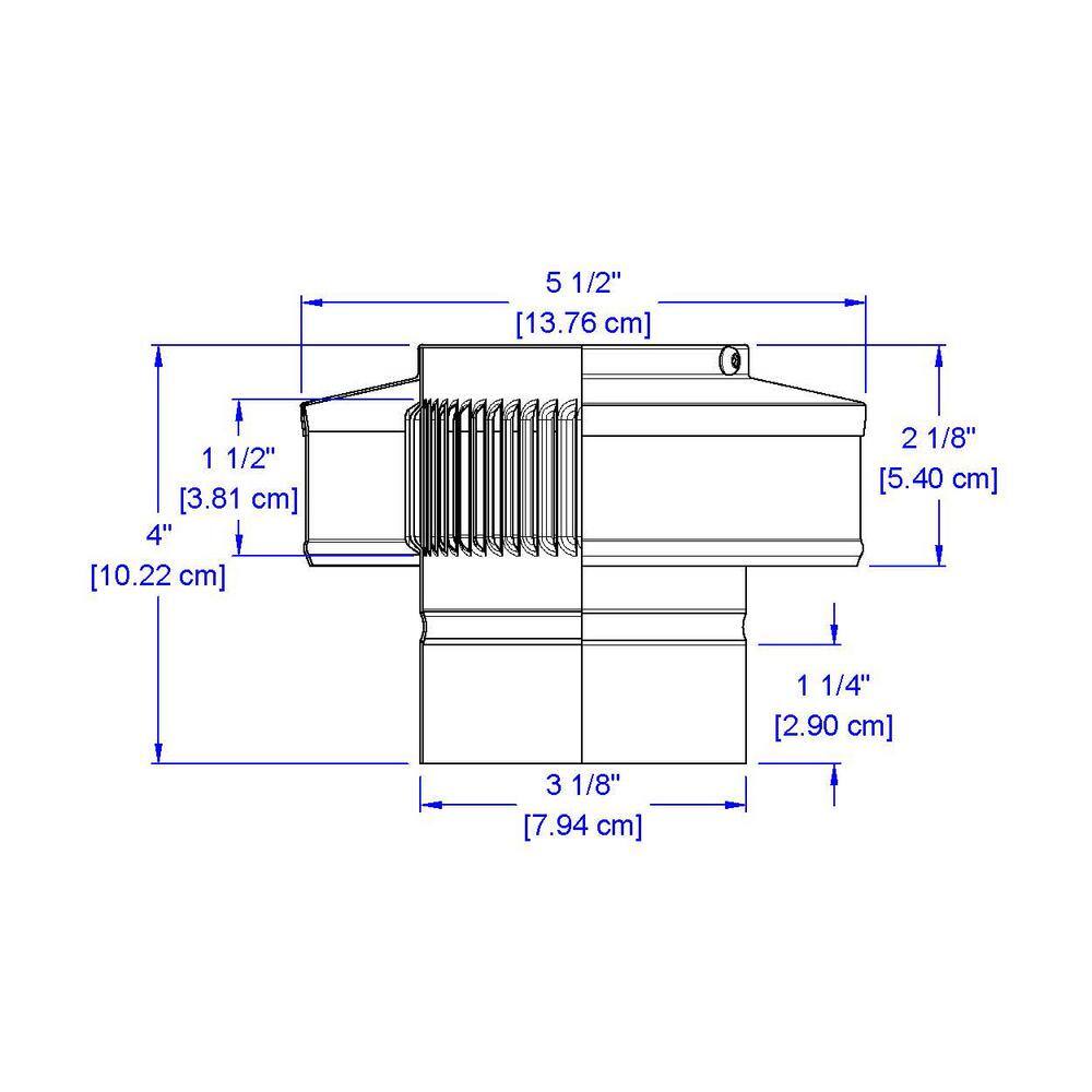 Active Ventilation 3 in. Dia Aluminum Vent Pipe Cap in Mill Finish VPC-3