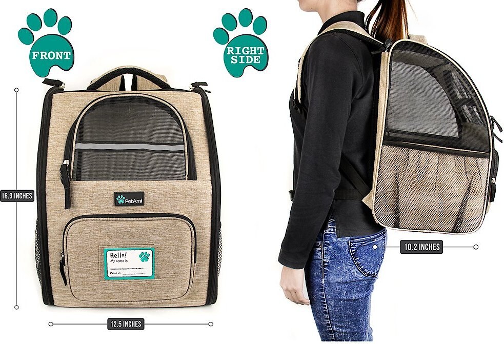 PetAmi Deluxe Backpack Dog and Cat Carrier