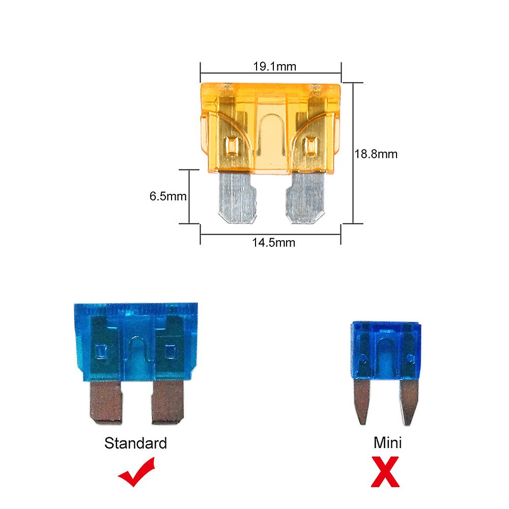 6 Way Blade Fuse Box With Led Indicator Fuse Block For Car Boat Marine Caravan 12v 24v