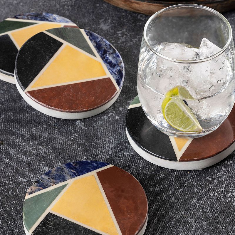 Bennett Marble Coasters， Set of 4